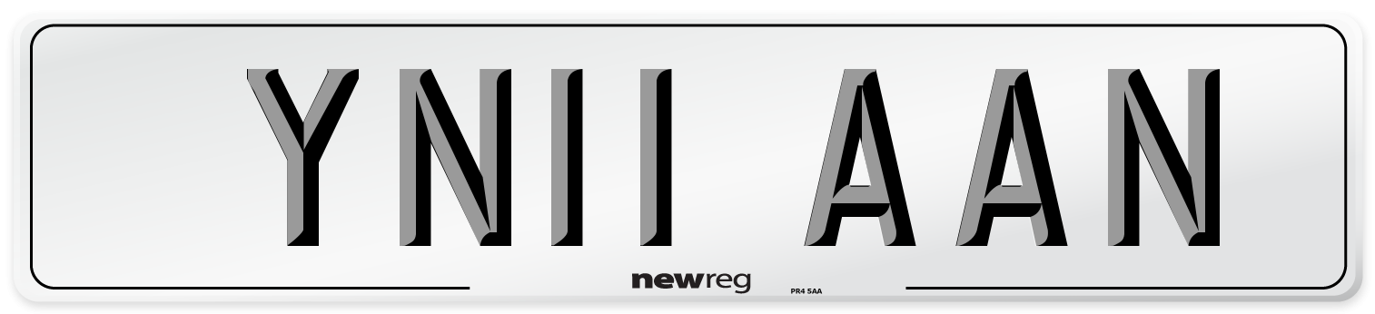 YN11 AAN Number Plate from New Reg